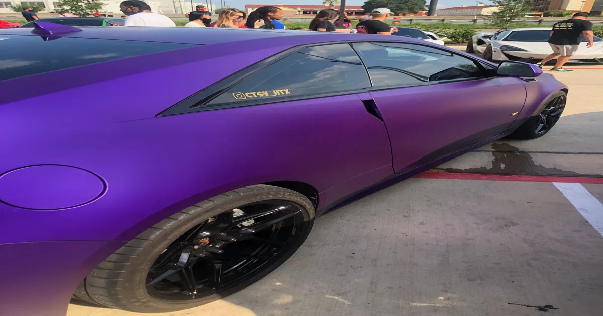 purple car wrap cost